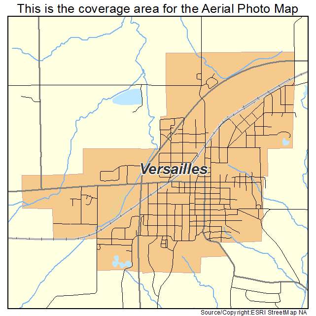 Versailles, MO location map 