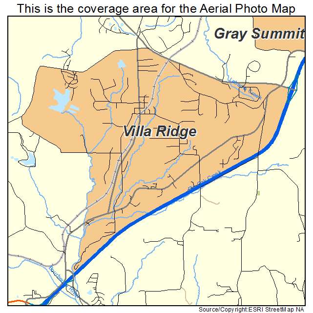 Villa Ridge, MO location map 