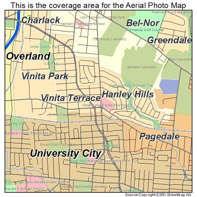 Vinita Terrace, MO location map 