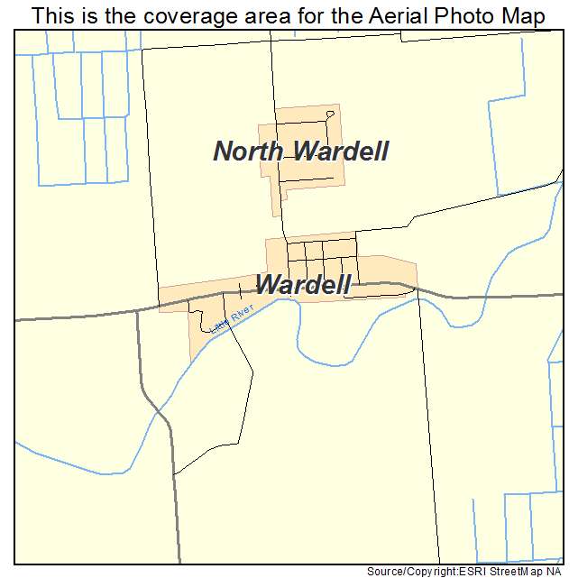 Wardell, MO location map 