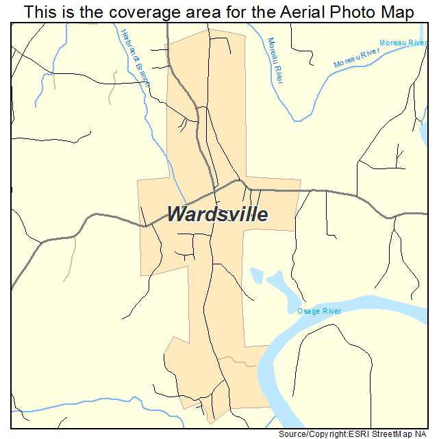 Wardsville, MO location map 