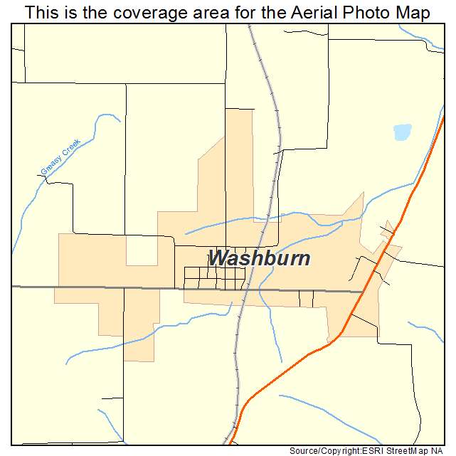 Washburn, MO location map 