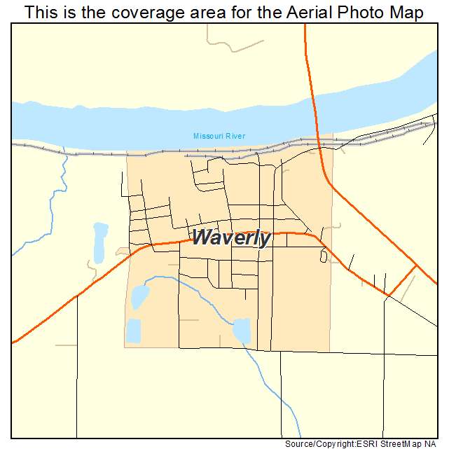 Waverly, MO location map 