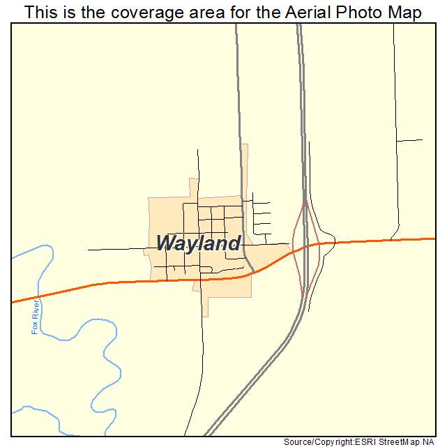 Wayland, MO location map 