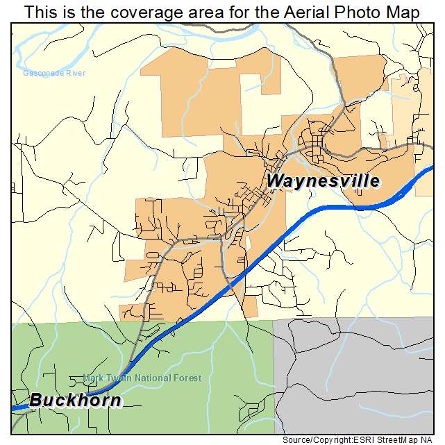 Waynesville, MO location map 