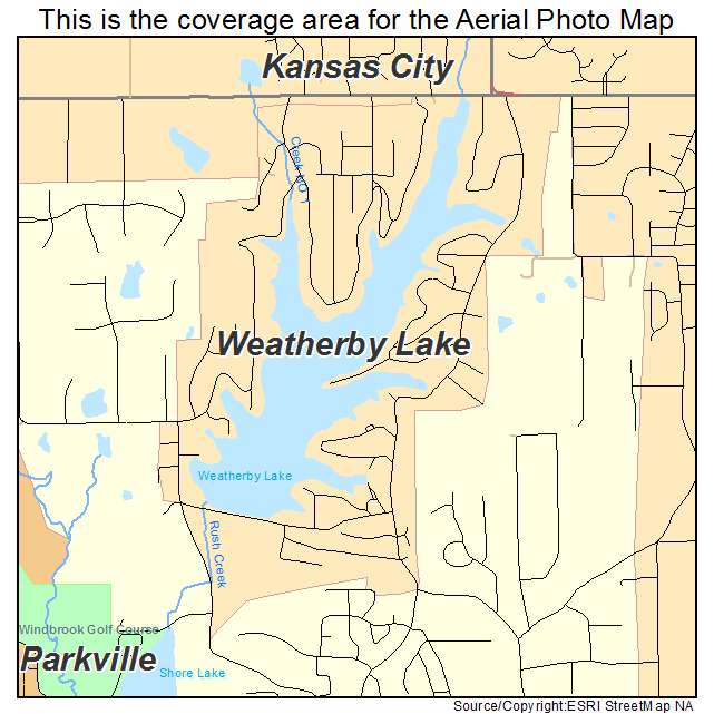 Weatherby Lake, MO location map 