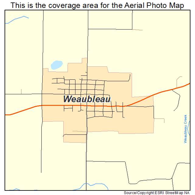 Weaubleau, MO location map 