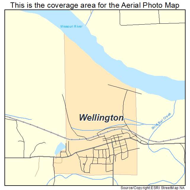 Wellington, MO location map 
