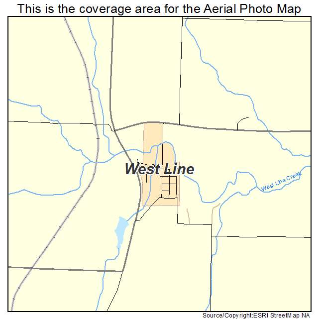 West Line, MO location map 