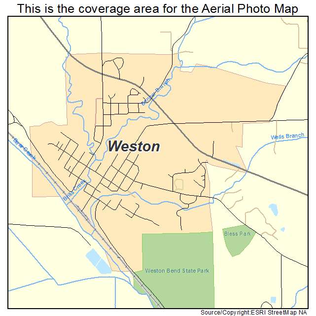 Weston, MO location map 