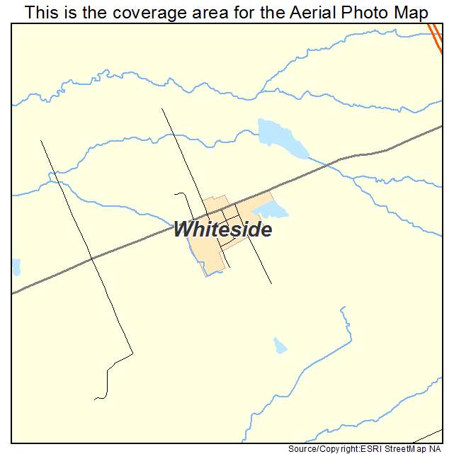 Whiteside, MO location map 