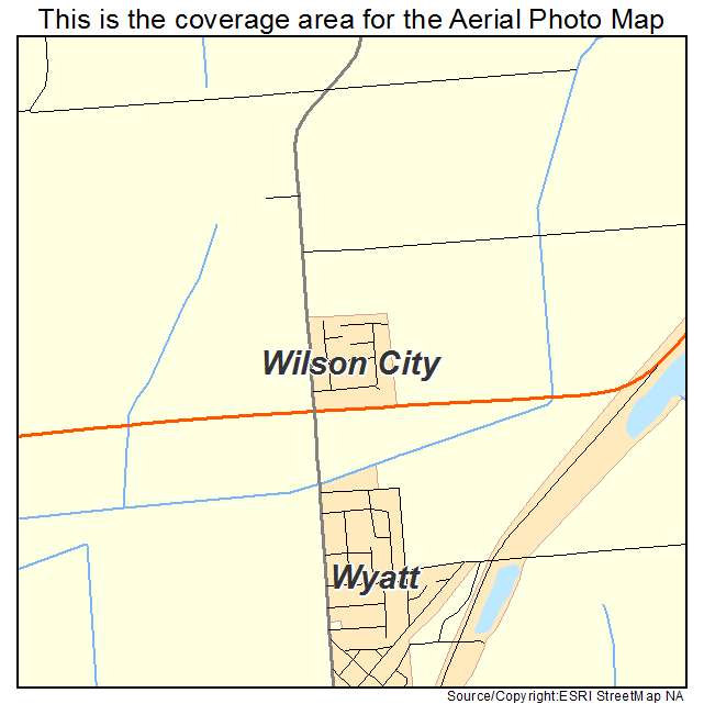 Wilson City, MO location map 