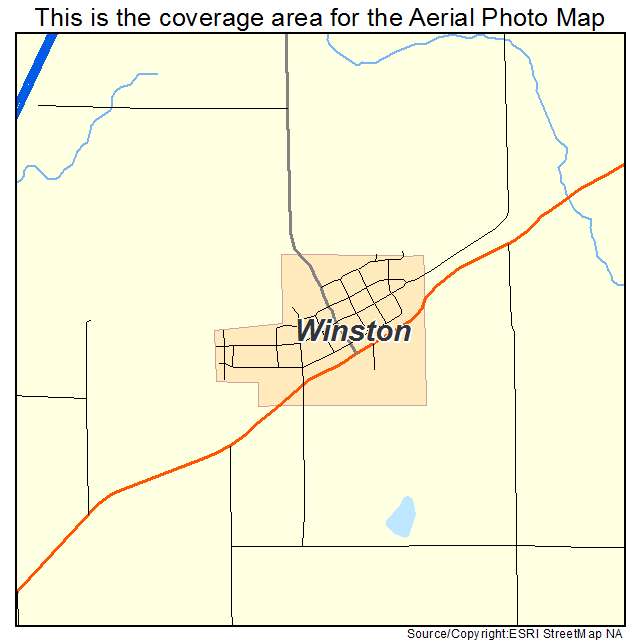 Winston, MO location map 