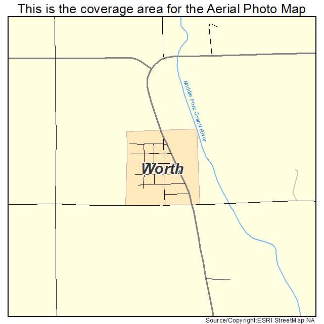 Worth, MO location map 