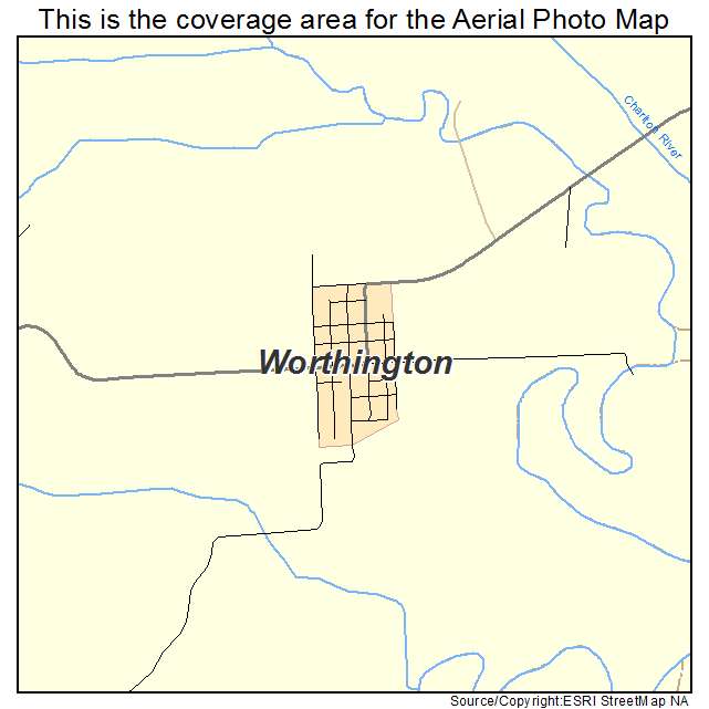 Worthington, MO location map 