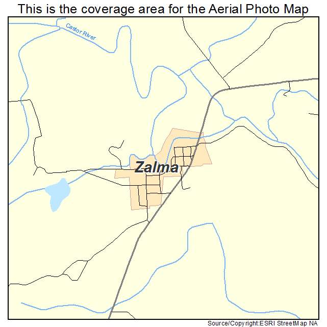 Zalma, MO location map 