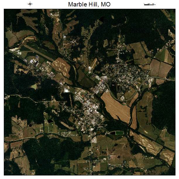 Marble Hill, MO air photo map