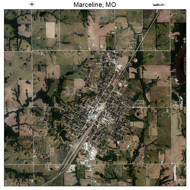 Marceline, MO air photo map