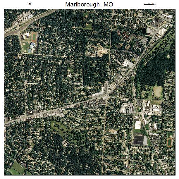 Marlborough, MO air photo map