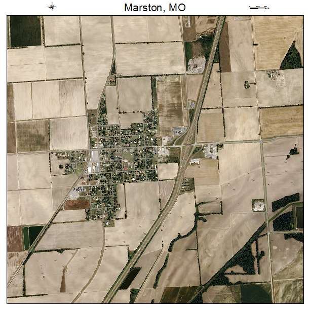 Marston, MO air photo map