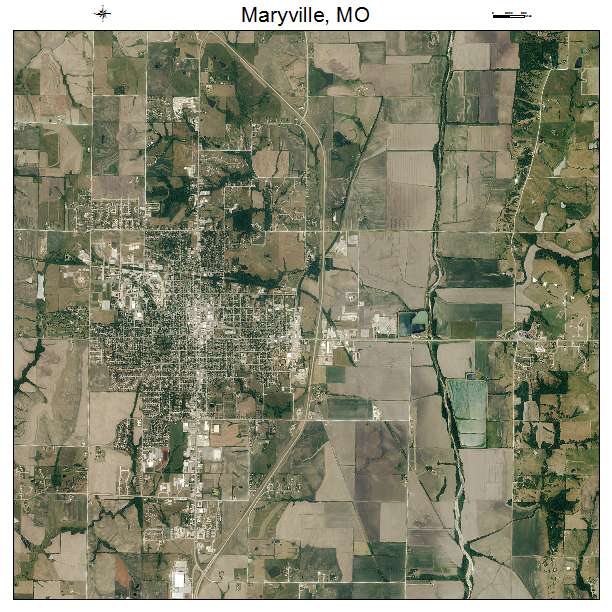 Maryville, MO air photo map