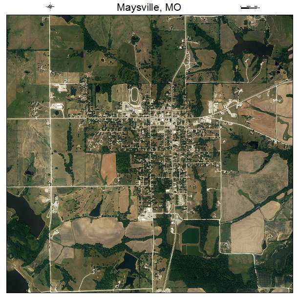 Maysville, MO air photo map