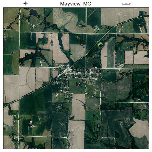 Mayview, MO air photo map