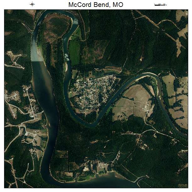 McCord Bend, MO air photo map