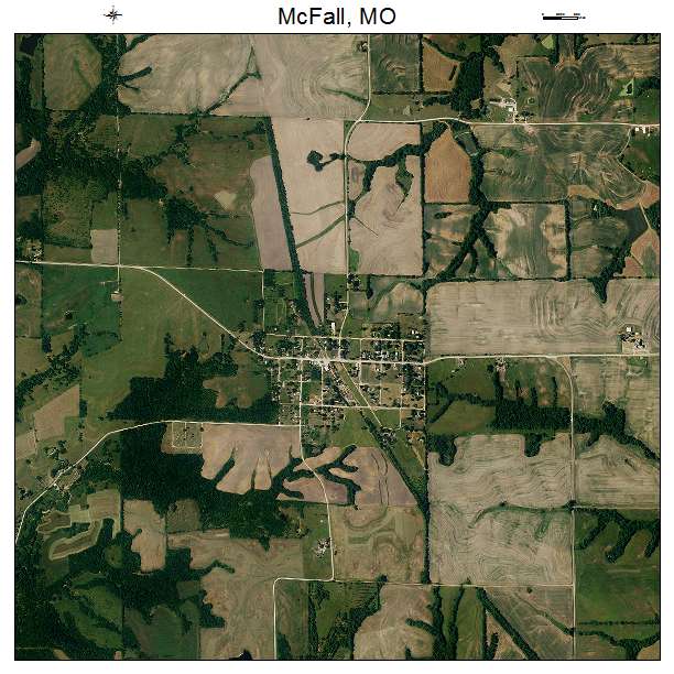 McFall, MO air photo map