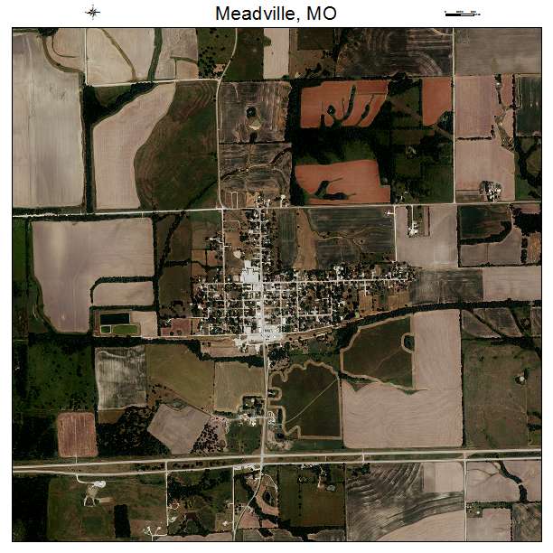 Meadville, MO air photo map