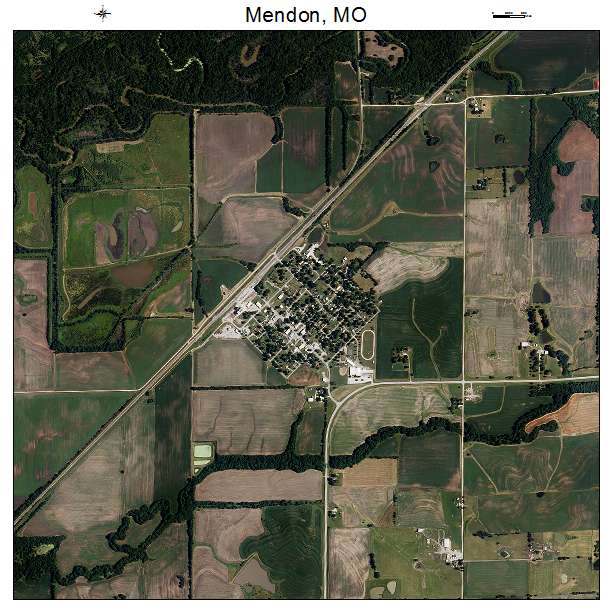 Mendon, MO air photo map