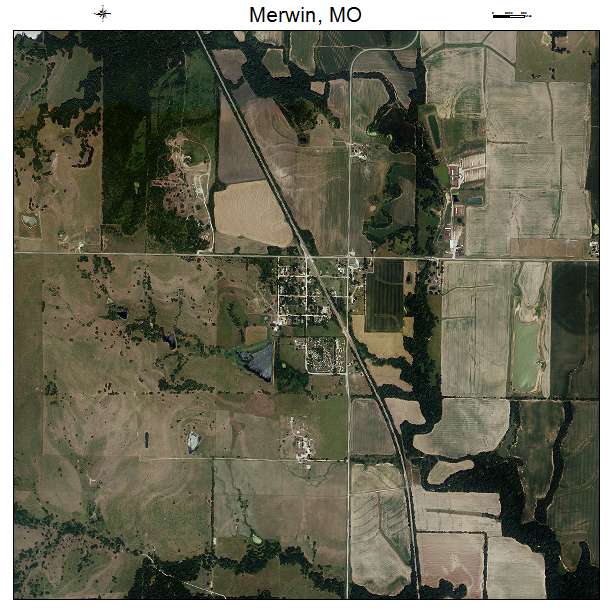 Merwin, MO air photo map