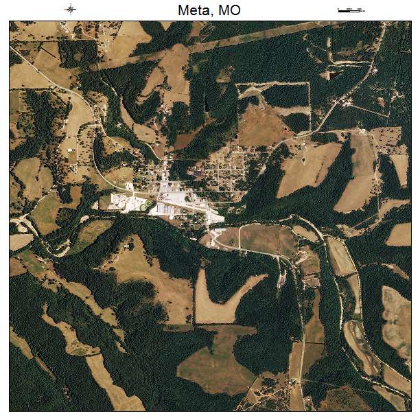 Meta, MO air photo map