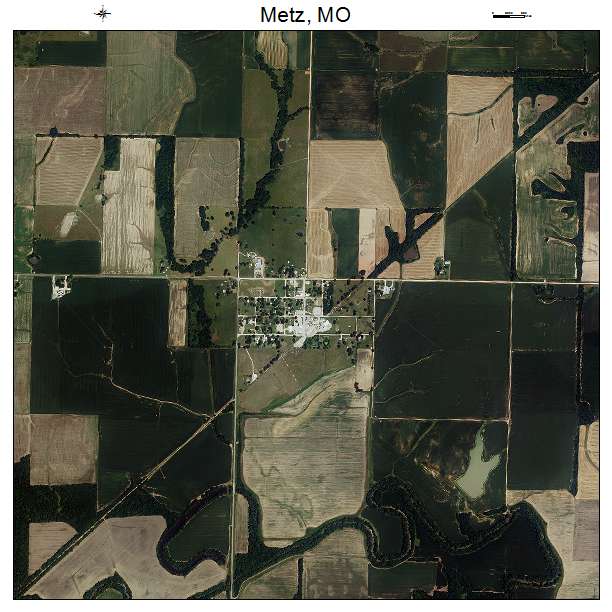 Metz, MO air photo map