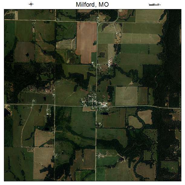 Milford, MO air photo map