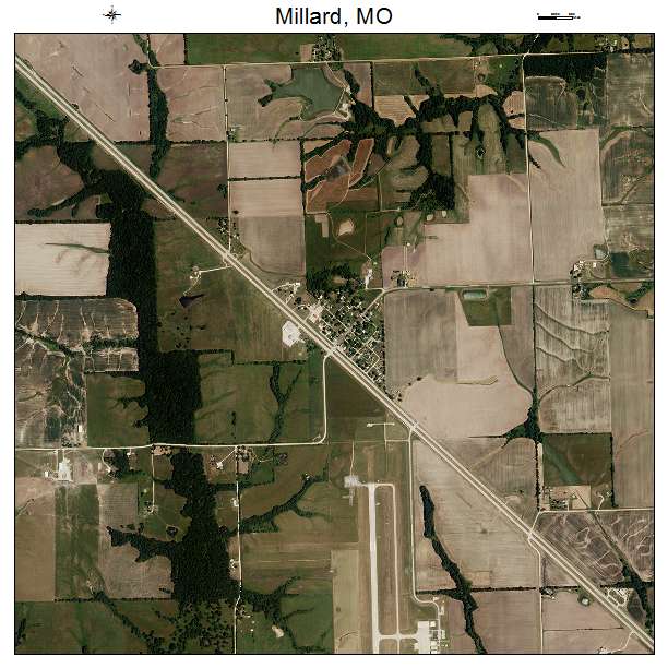Millard, MO air photo map