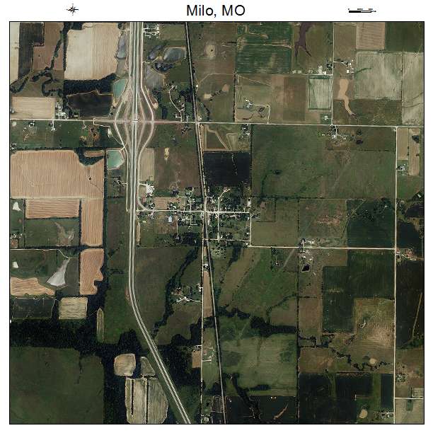 Milo, MO air photo map