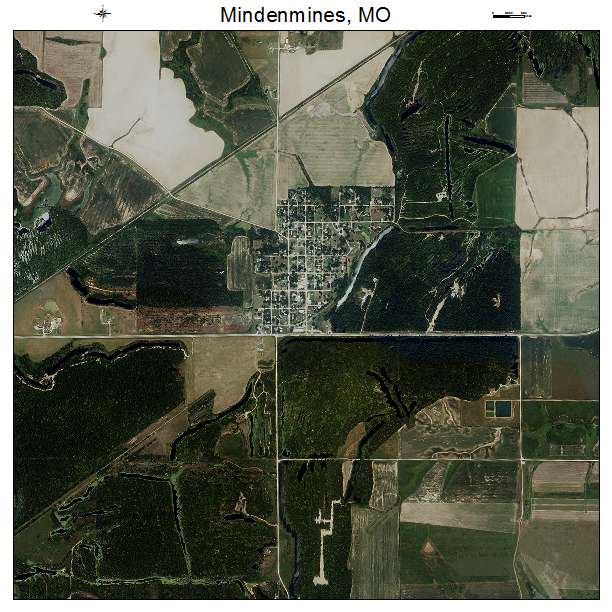 Mindenmines, MO air photo map