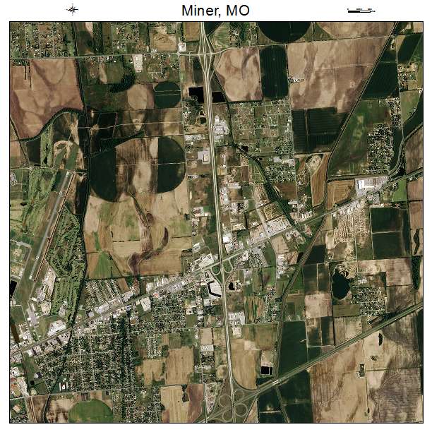 Miner, MO air photo map