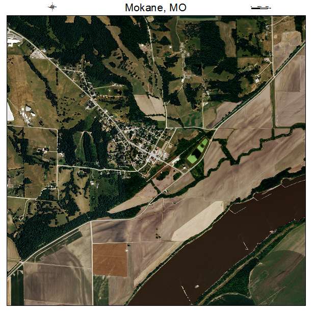 Mokane, MO air photo map