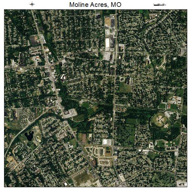 Moline Acres, MO air photo map