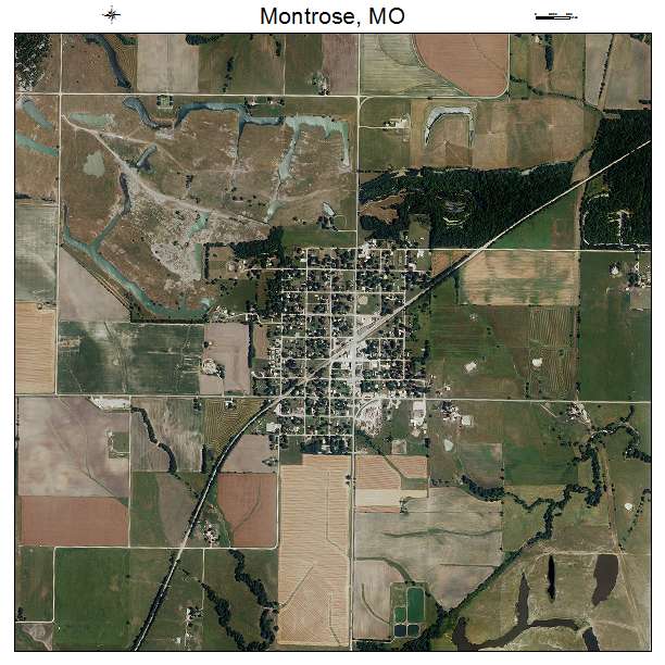 Montrose, MO air photo map