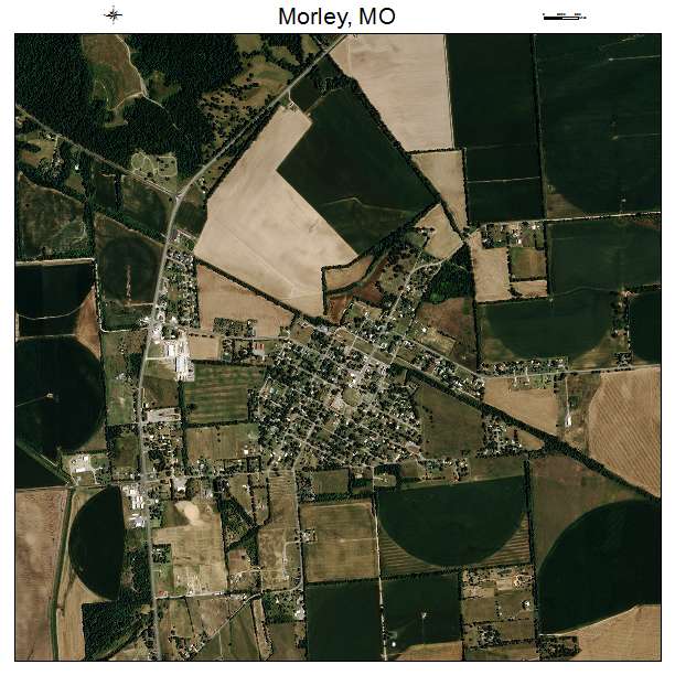Morley, MO air photo map