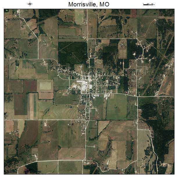 Morrisville, MO air photo map