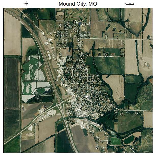 Mound City, MO air photo map