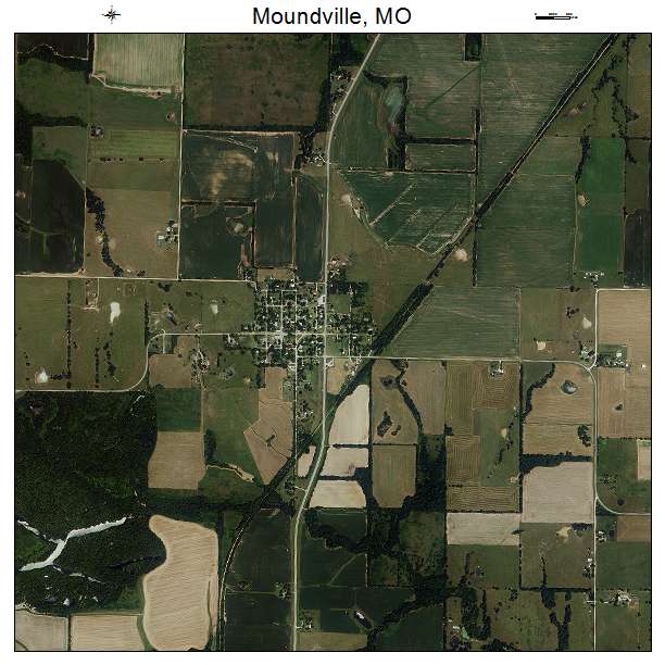 Moundville, MO air photo map
