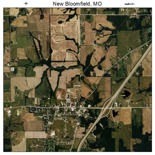New Bloomfield, MO air photo map