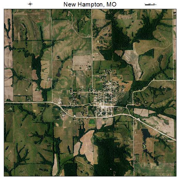 New Hampton, MO air photo map