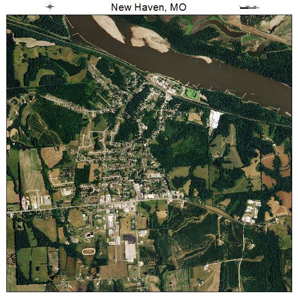 New Haven, MO air photo map