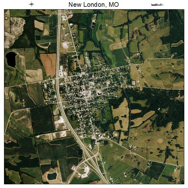 New London, MO air photo map